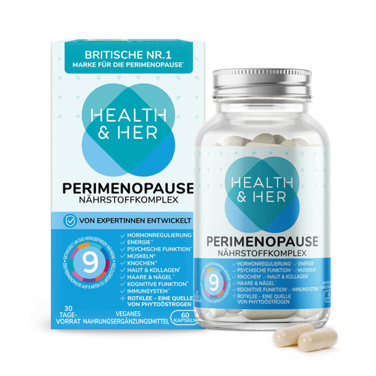 Health & Her Nährstoffkomplex - pflanzliche Kapseln für die Perimenopause