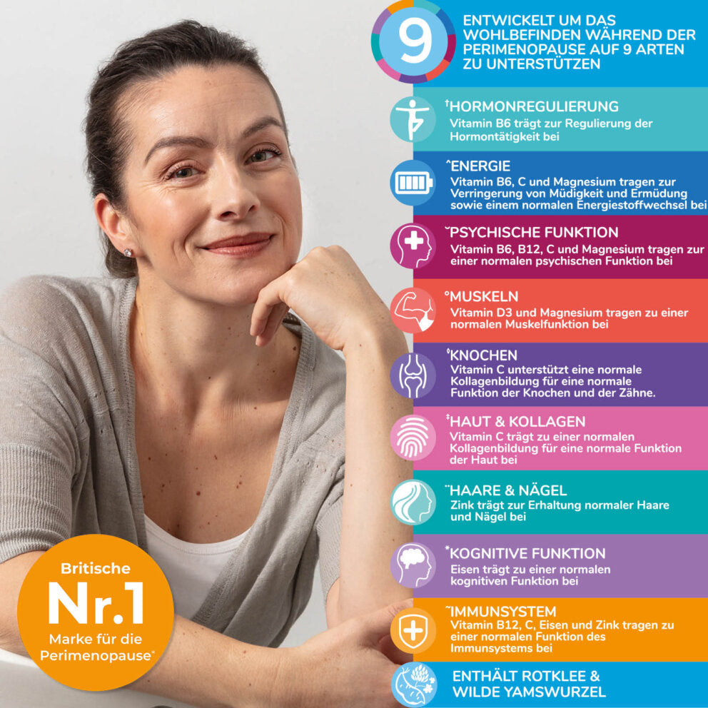 Health & Her Nährstoffkomplex - pflanzliche Kapseln für die Perimenopause